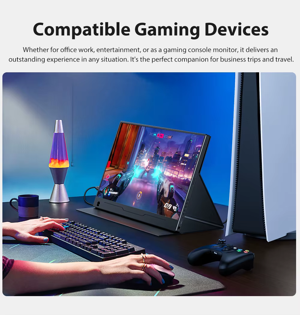 UPERFECT moniteur à écran tactile Portable 14 "1080P FHD HDMI ordinateur de bureau