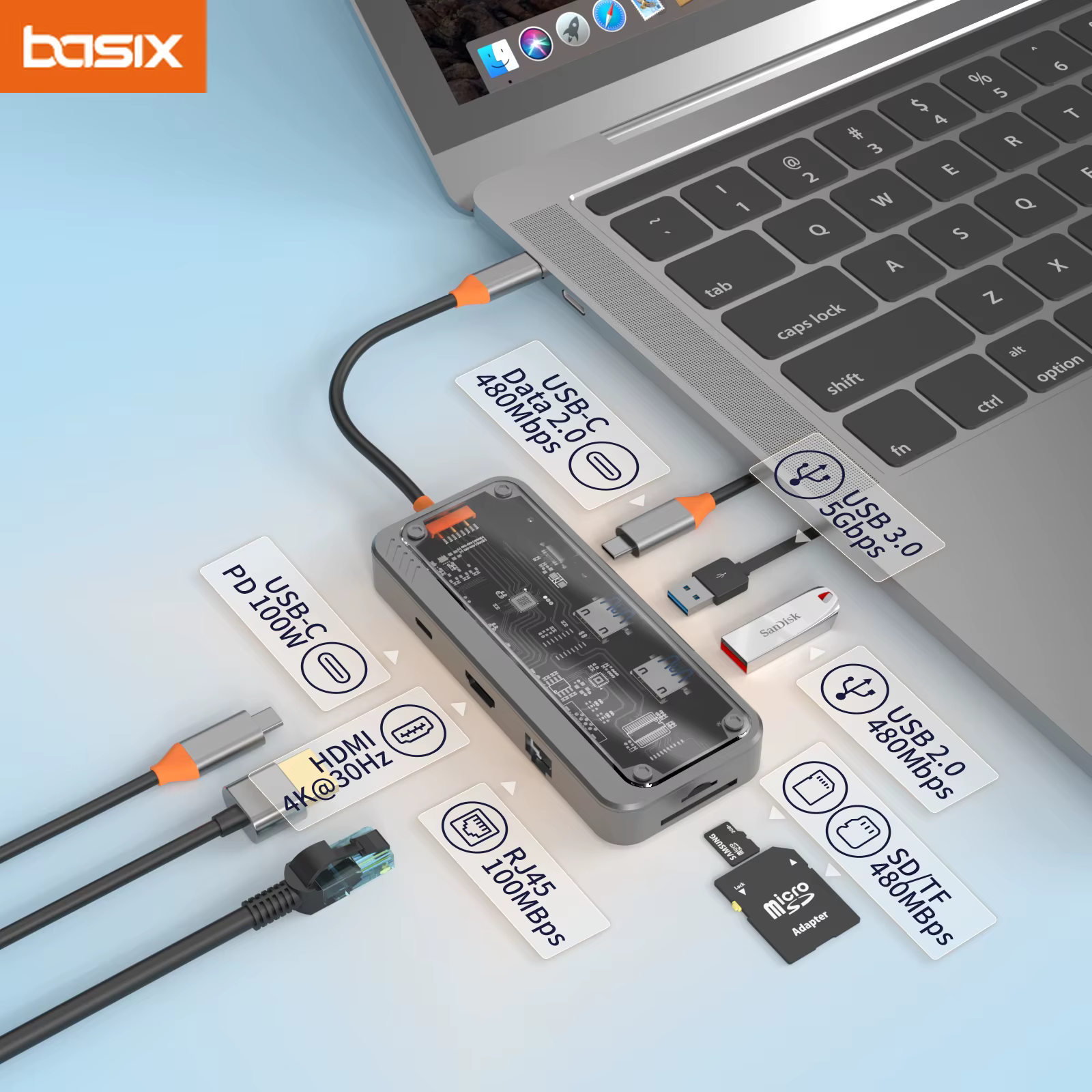 Station d'accueil USB C vers écran 4K @ 30Hz