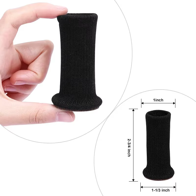 Chaussettes de jambe de chaise en silicone multi-documents avec design antidérapant