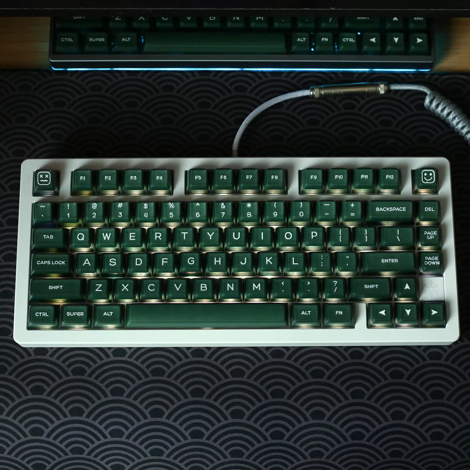 KBDiy SA profil vert translucide Keycaps pour clavier de jeu mécanique 135 touches capuchon Double injection MX commutateurs GMK67 GMK75/68