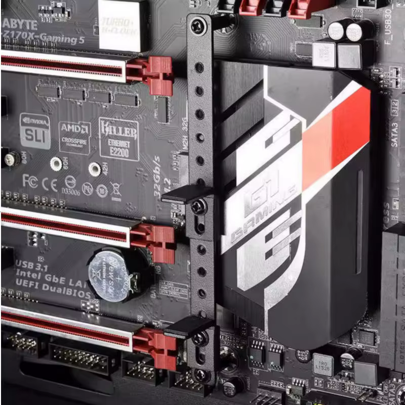 GPU Métal rapide ket Fouling Carte Support VGA