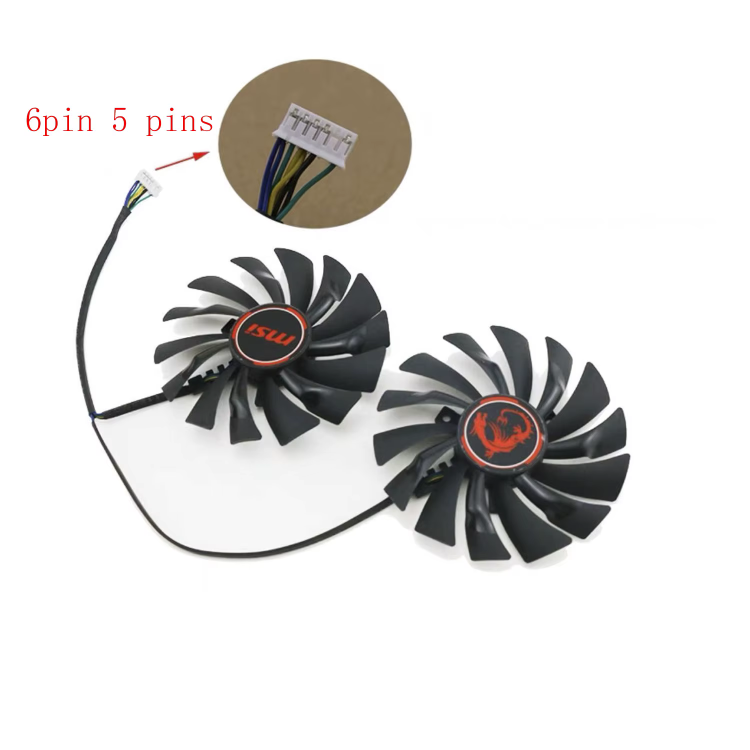 Ventilateur de refroidissement pour carte graphique MSI R9 390 R9 380 R7 370 GTX 980 980Ti 970 960 950 GAMING 95MM 4PIN PLD10010S12HH GTX 980 970 GPU FAN