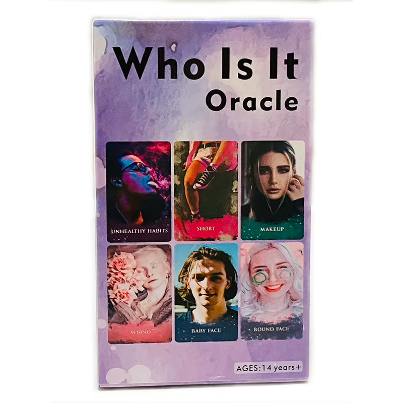 Qui est-ce cartes Oracle 78 cartes jeu de Divination édition Vision anglaise jeu de société Tarot pour la fête