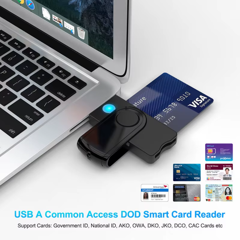 Lecteur de carte intelligent USB 3.0 2.0 TF Micro SD, carte mémoire ID, banque EMV électronique DNIE Chri Citizen epiClhbconnector adaptateur
