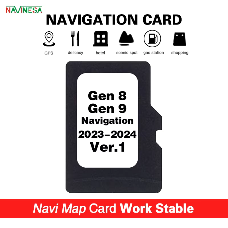 Carte TF Europe UK cartes Sat Nav GPS 8GB 2024/2025 données pour Lexus Toyota Navigation de voiture GEN8 GEN9 mise à jour