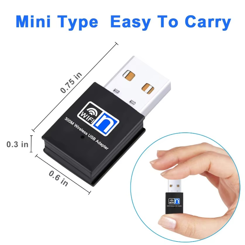 Adaptateur Wifi USB Mini 300 Mbps Carte Réseau