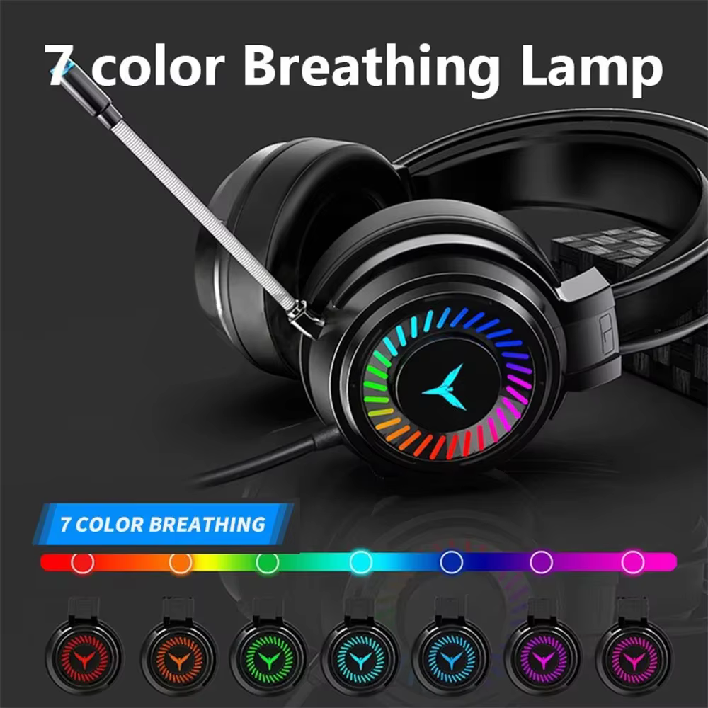 Casque de jeu Microphone antibruit jeu e-sports 7.1 son Surround stéréo