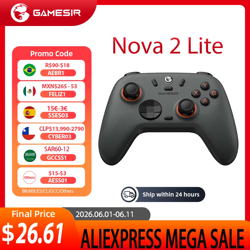 Nova 2 Lite Contrôleur de jeu sans fil multiplateforme pour Switch