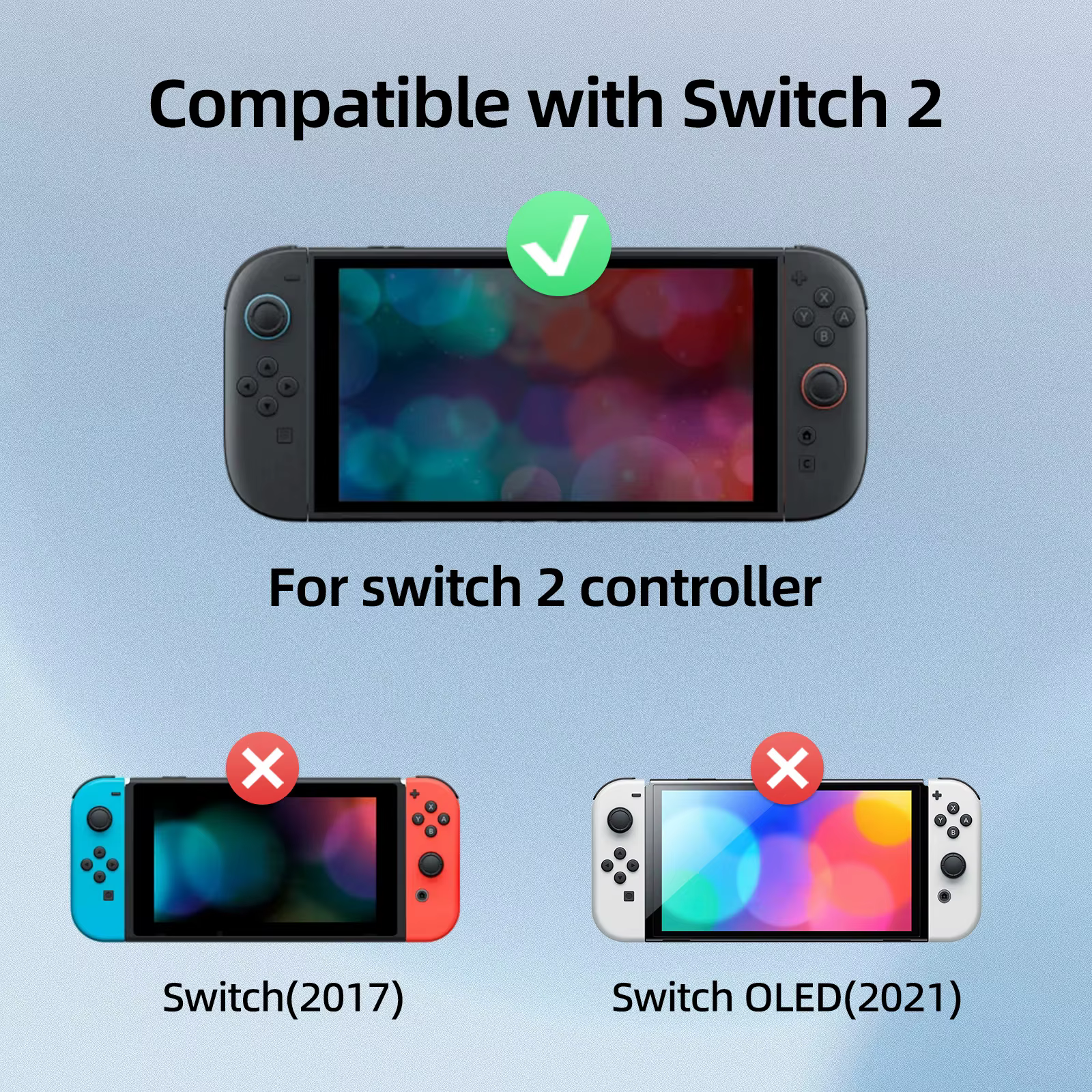 Switch 2 Joy-Con Gaming Mouse Grip – Accessoire de manette ergonomique pour réduire la fatigue pendant une session de jeu prolongée