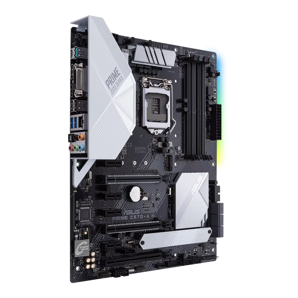 Carte mère Asus PRIME Z370-A II LGA 1151 DDR4 64GB Intel Z370 M.2 ATX compatible avec i3-8300 i3-9300T i5-9600 i7-9700T i5-9400