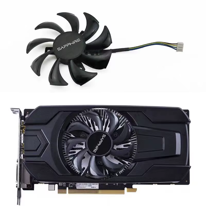 Ventilateur de refroidissement pour carte graphique Sapphire RX 460, Sapphire RX 550, nouveau ventilateur d'origine GA91S2M 85MM 4PIN RX 460 GPU