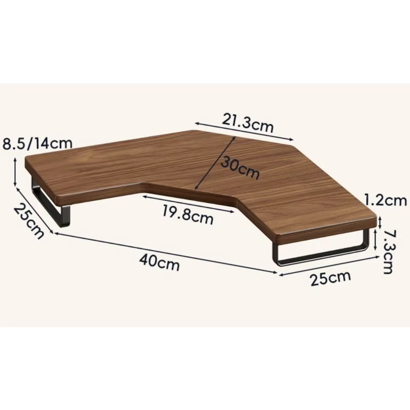 Support d'angle en bois pour ordinateur portable