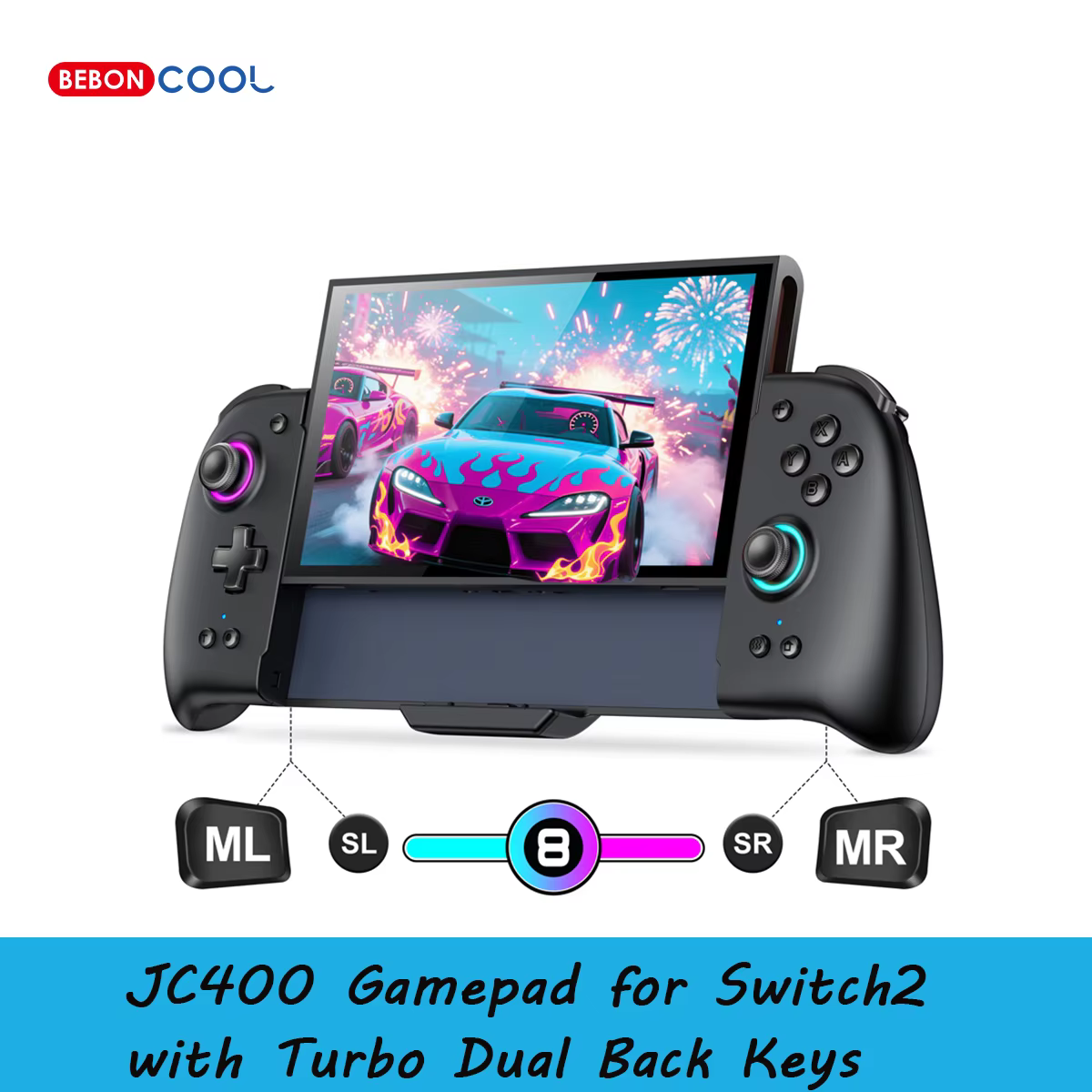 Manette de jeu BEBONCOOL JC400 pour Switch2