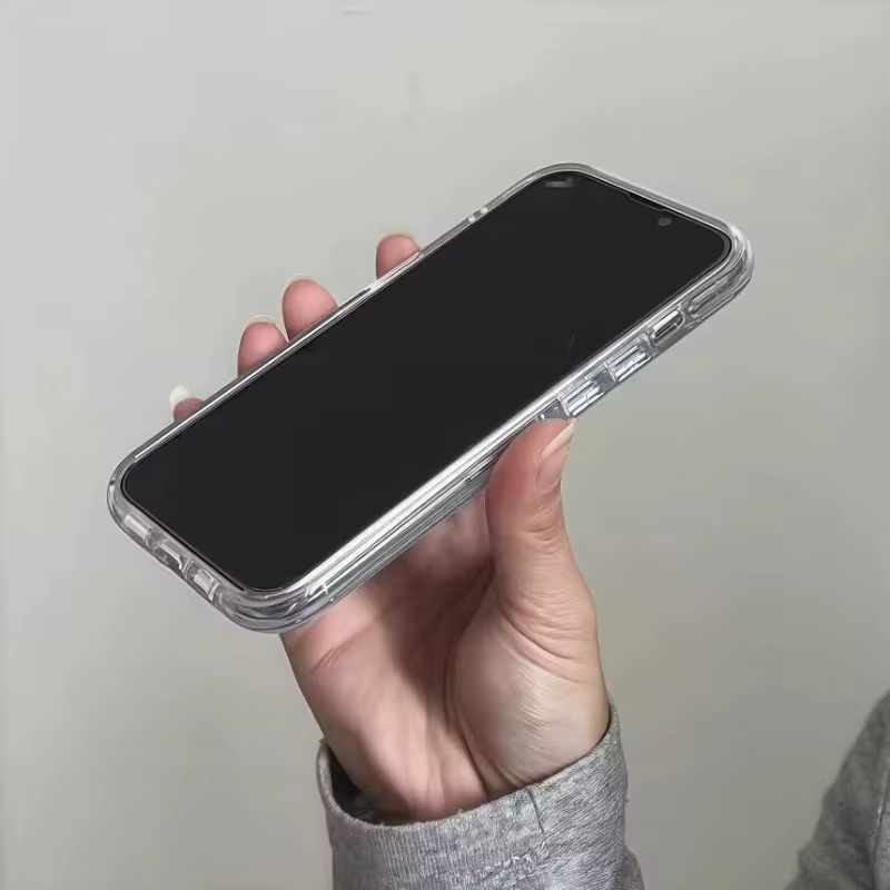 Coque de téléphone à motif de grille à carreaux bleu, étui souple à la mode pour iPhone 17 Pro 16 15 14 13 12 11 Pro Max 16e X XR XS Max 7 8 Plus