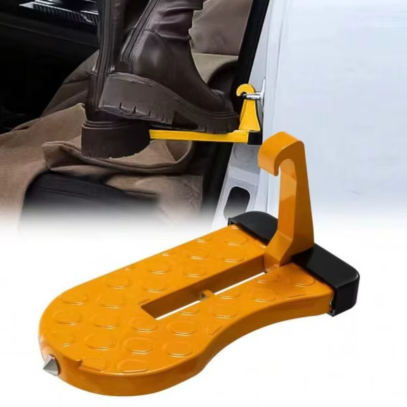 Marchepied de porte de voiture avec marteau de sécurité brise-verre et accès au toit, marchepied de porte de toit pliable pour voiture, voiture universelle adaptée