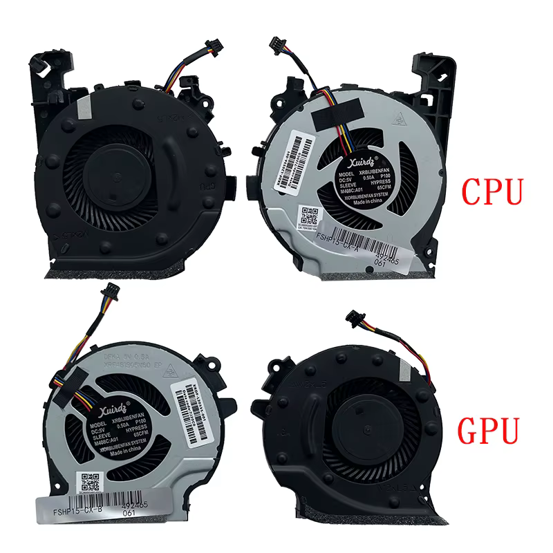 Nouveau ventilateur de refroidissement du processeur pour ordinateur portable pour HP Pac Gaming 4 lame verte Pavilion 15-CX 15-cx0060TX TPN-C133 CX0598 CX0040NR CX0071NR CX0999