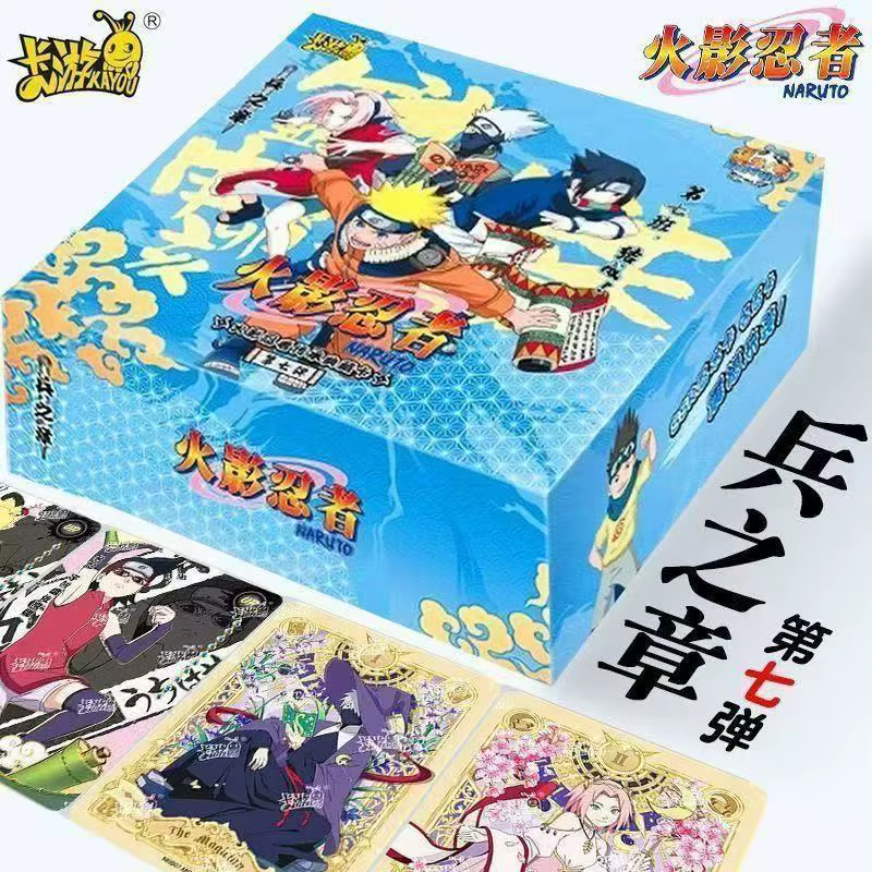 KAYOU Naruto Trading Cards - Shinobi Chapter 7ème version Caractéristiques de base comme Naruto Sasuke Idéal pour les fans d'anime