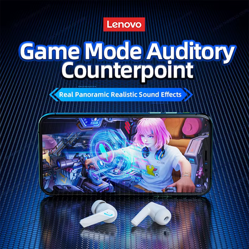 Écouteurs de jeu Lenovo GM2 Pro Bluetooth 5.4