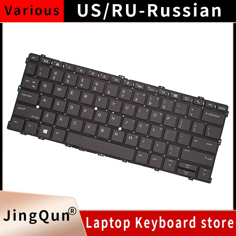 Nouveau clavier rétro-éclairé pour ordinateur portable russe américain pour HP EliteBook x360 1030 G2 1030 G3 1030 G4