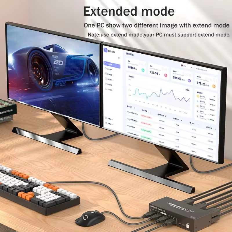 Commutateur KVM HDMI pour moniteur touristique