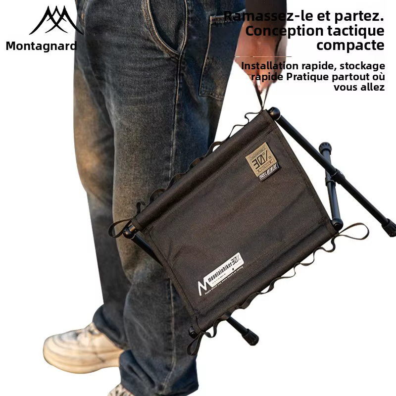 Tabouret pliant portable – idéal pour le camping, les pique-niques et les voyages, pour s'asseoir en extérieur |   Sièges élégants |   cadre en alliage d'aluminium