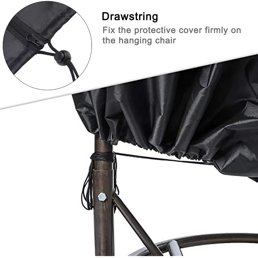 Housse de protection de chaise oeuf, imperméable, avec fermeture éclair, anti-rouille, Durable, Anti-UV, coupe-vent, balançoire suspendue pour jardin