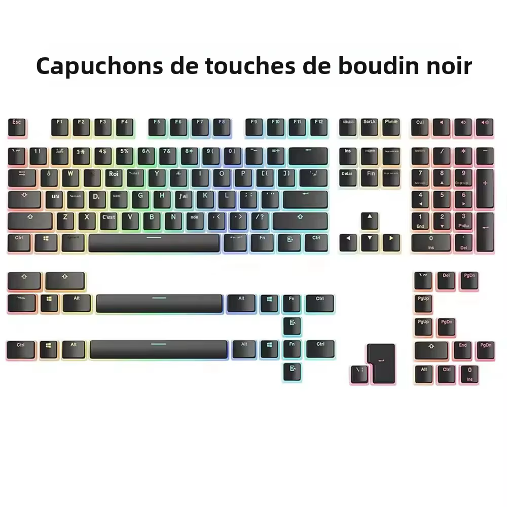 Capuchons de touches pour Corsair Razer SteelSeries Akko Keychron clavier mécanique de jeu Double injection PBT rétro-éclairé Keycap profil OEM Keyset