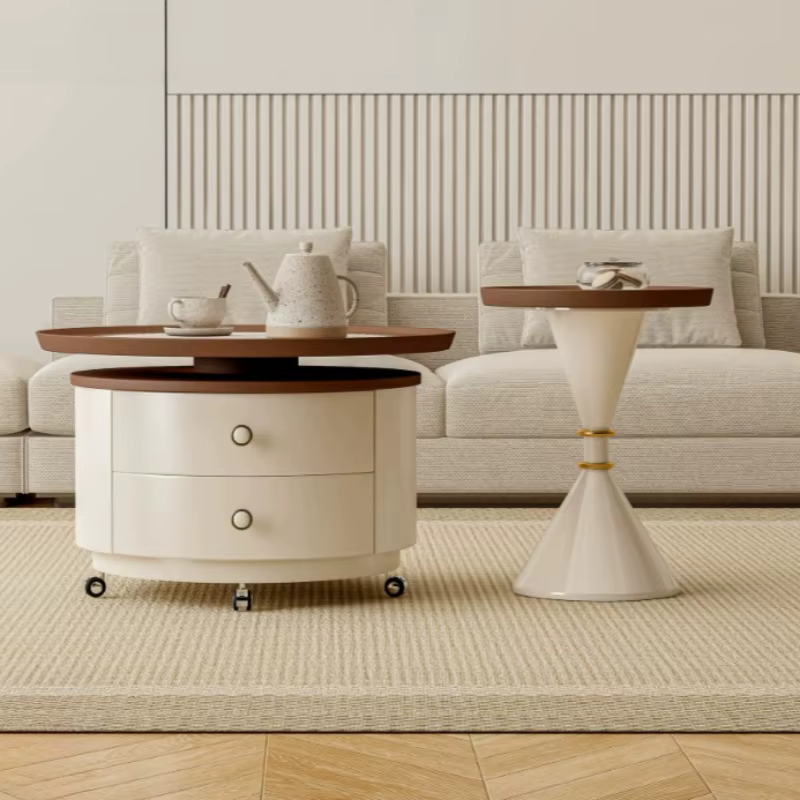 Table basse Japandi Funky, petite table de salon vintage classique, table de canapé moderne, mesa elevable de centro, meubles de salon