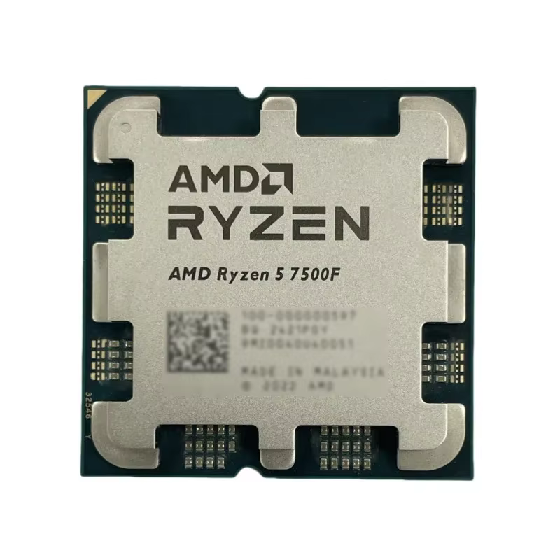 Processeur de jeu pour ordinateur de bureau AMD Ryzen5 7500F 5NM 3.7GHz 6 cœurs 12 threads 32 Mo L3 65W AM5 DDR5 Haute performance Spécifications complètes