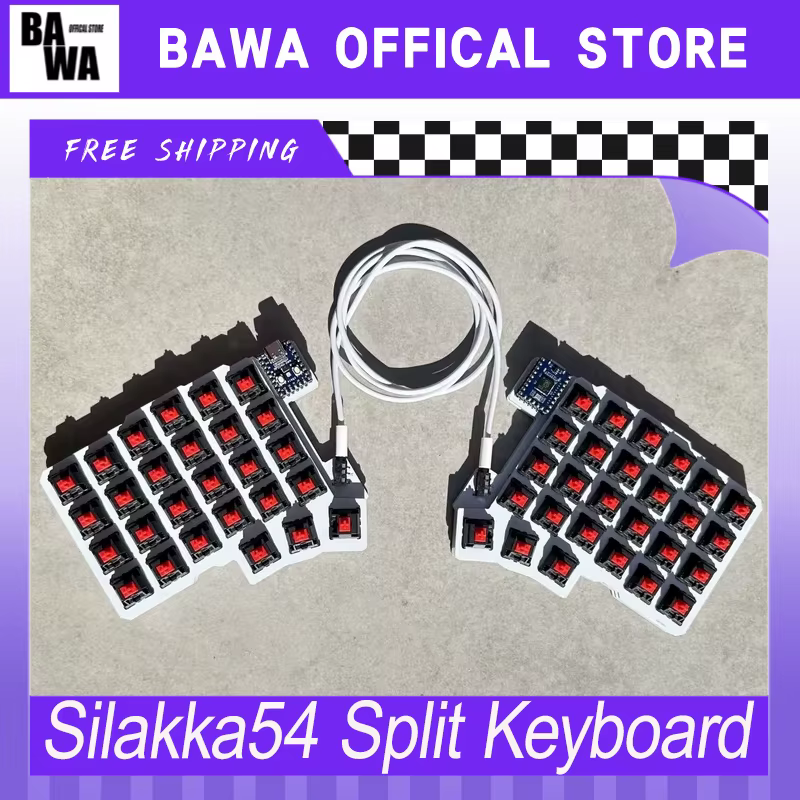 Silakka54 clavier fendu filaire Support d'échange à chaud QMK/VIAL