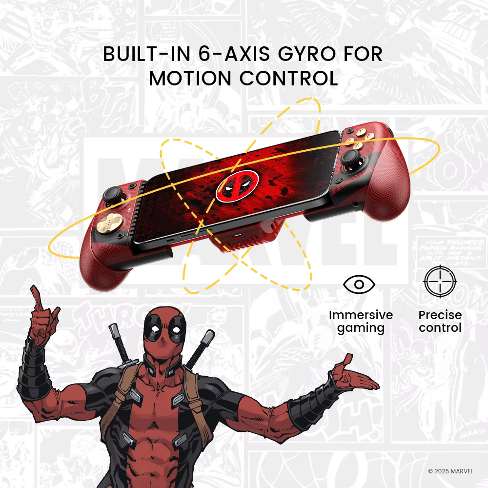 Manette de jeu mobile GameSir X3 Pro Deadpool Edition pour iPhone 16/15 Series et téléphones Android