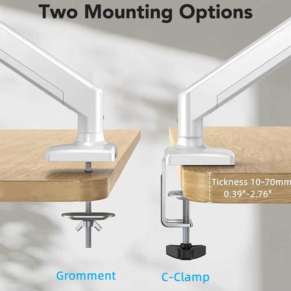 Support universel pour moniteur unique jusqu'à 32 pouces et 19.8 lb par écran