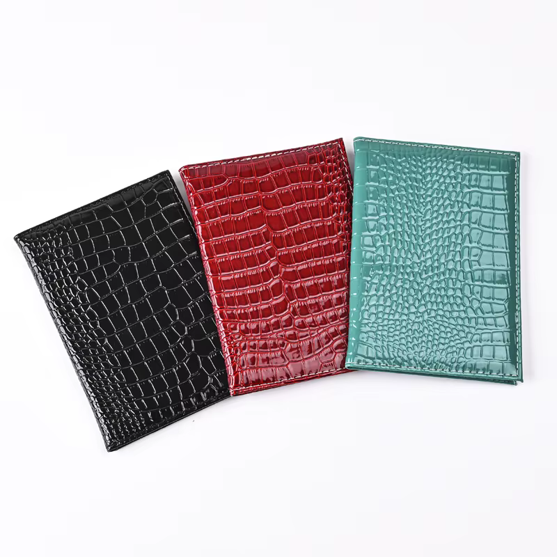 Housse de passeport, étiquette de bagage, accessoires de voyage, porte-cartes d'identité et de crédit en cuir PU, étui portefeuille pour passeport, porte-cartes nominatifs
