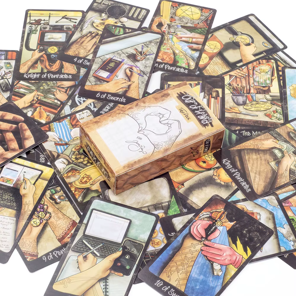 Jeu de Tarot Out Of Hand, 78 cartes pour tous les amateurs de recyclage, Family Gathering Ination Board Game, Guide Vervoltage Edition