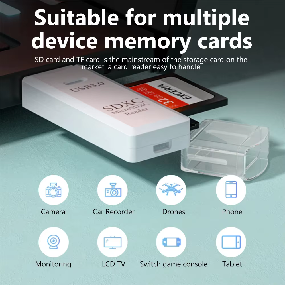NNBILI 2 in1 USB 3.0 lecteur de carte