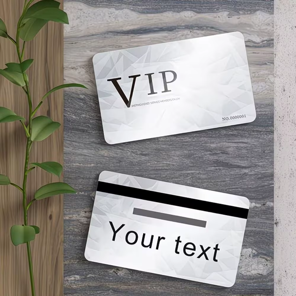 Carte PVC double face personnalisée pour la mémoire de la famille, cadeau commémoratif en plastique brillant avec photo et texte personnalisés, pour un usage quotidien et au bureau