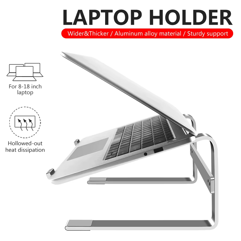 Support en aluminium pour ordinateur portable