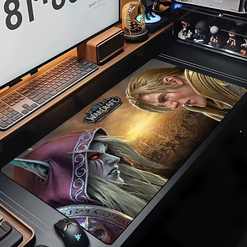 Tapis de souris de jeu média personnalisé