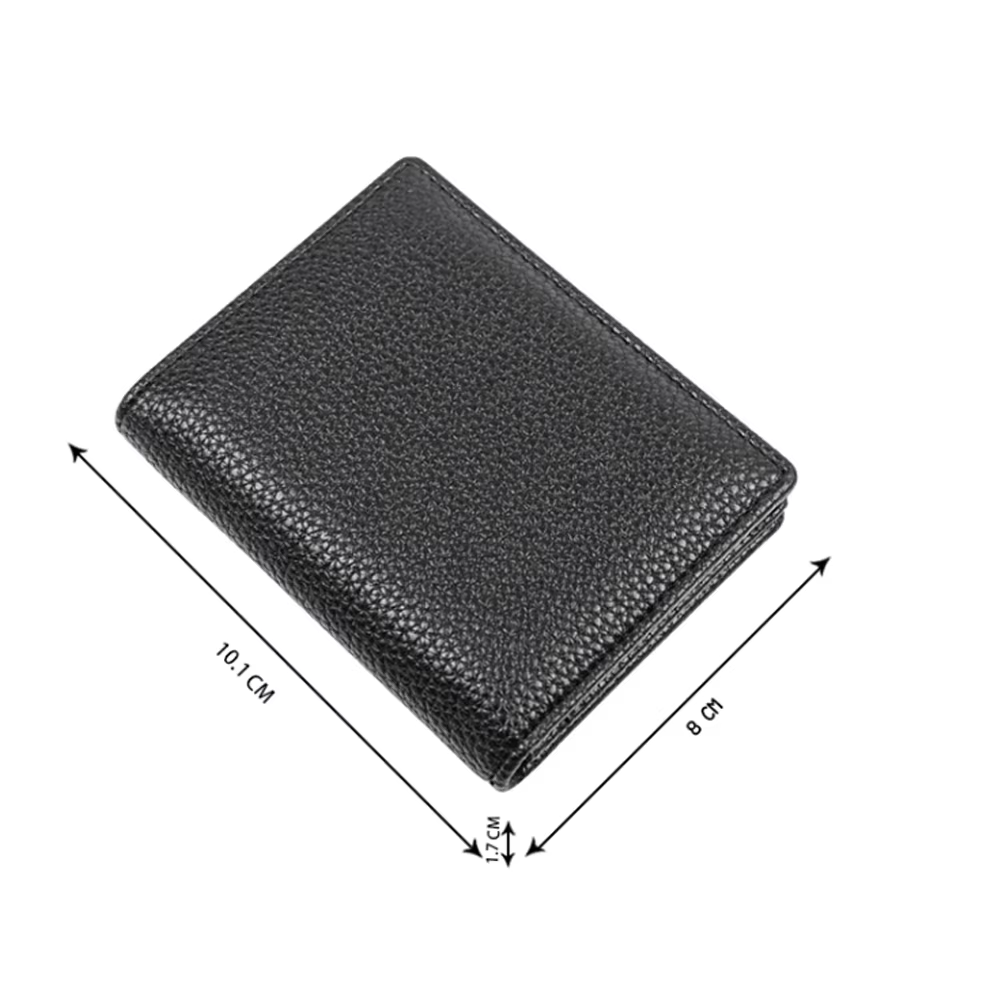 Porte-cartes de visite en cuir véritable, étui pour cartes de visite, portefeuille pour cartes de crédit pour hommes et femmes