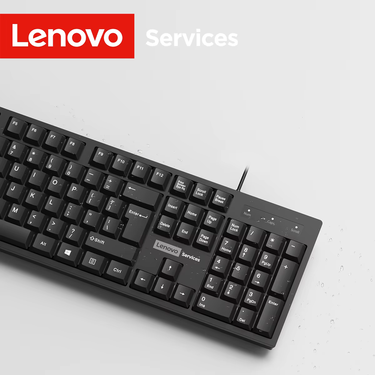 Lenovo – ensemble souris et clavier filaires