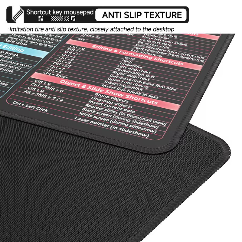 Tapis de souris Excel Shortcut Keys – Grand