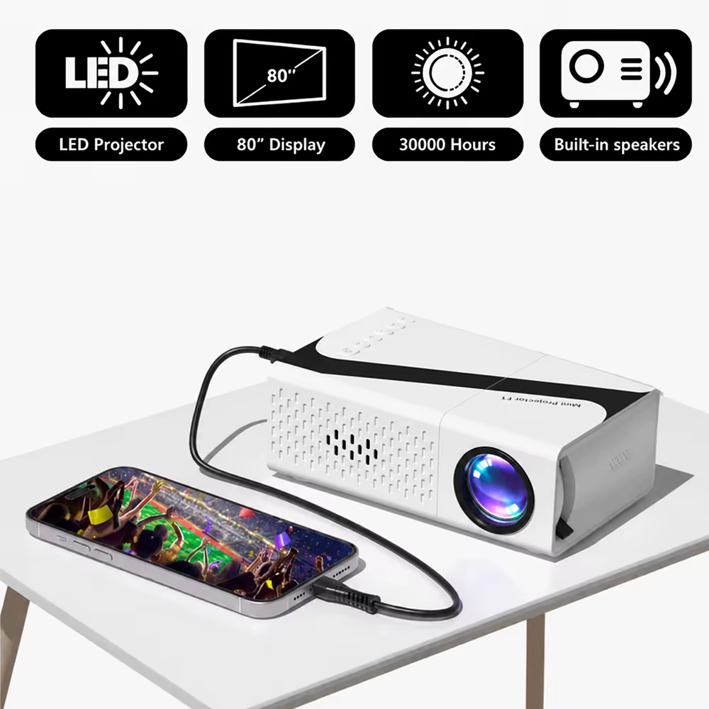 Projecteur portable 4K avec décodage 720P natif
