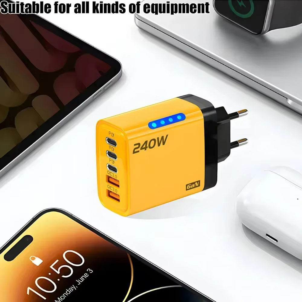 Chargeur USB C 240W Charge rapide QC 3.0 PD