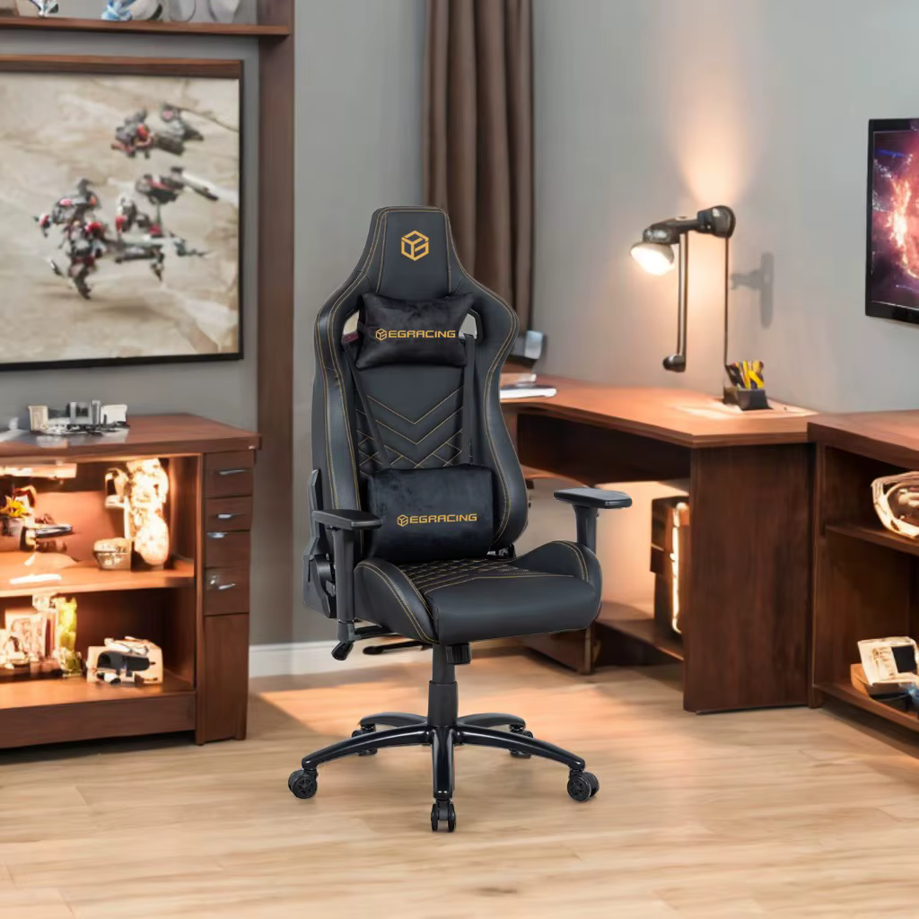 Chaise de jeu PC ergonomique à dossier haut