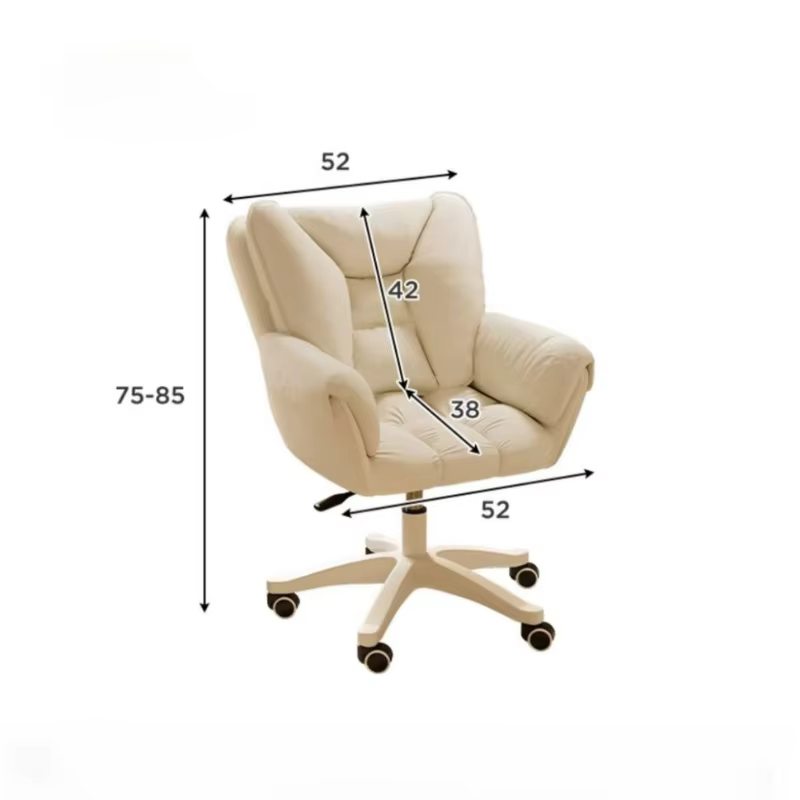 Chaise d'Ordinateur Confortable pour Chambre à Coucher de Fille