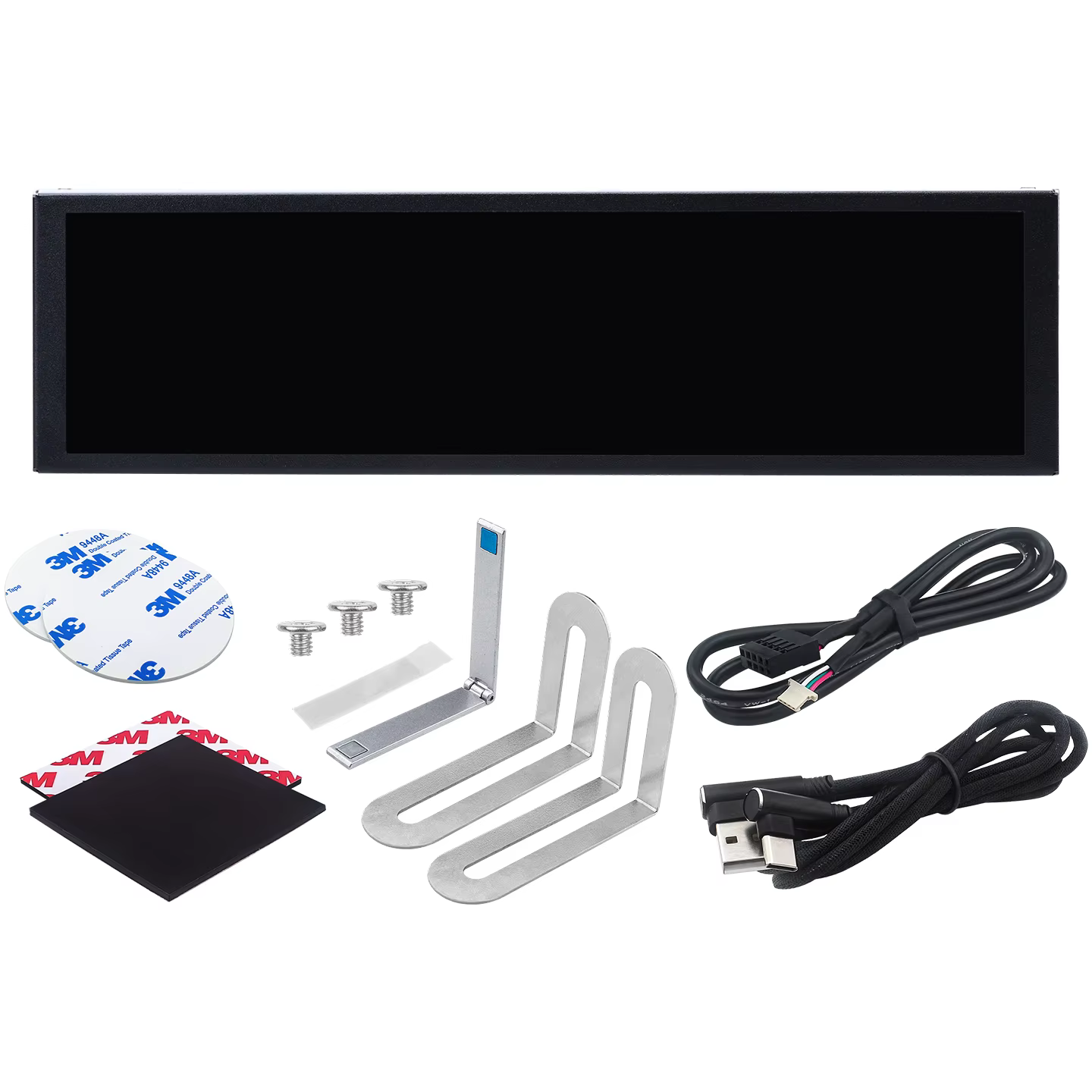 9.2 ''IPS Type C écran secondaire TURZX 1920x462 LCD pour Windows 10 11 châssis d'ordinateur réseau CPU GPU RAM