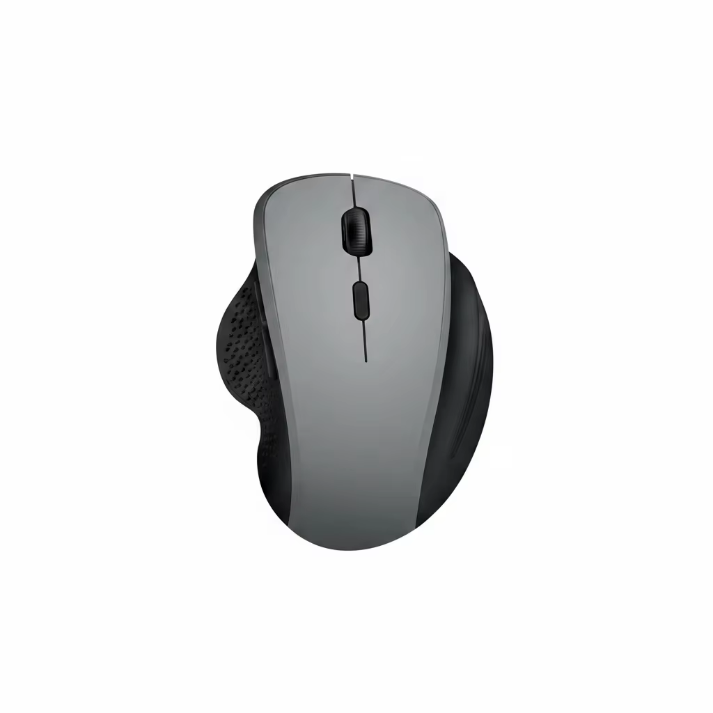 Souris sans fil double mode pour ordinateur portable, 6 boutons, 1600 DPI, conception ergonomique réglable, souris rechargeable pour ordinateur portable, PC, ordinateur de bureau