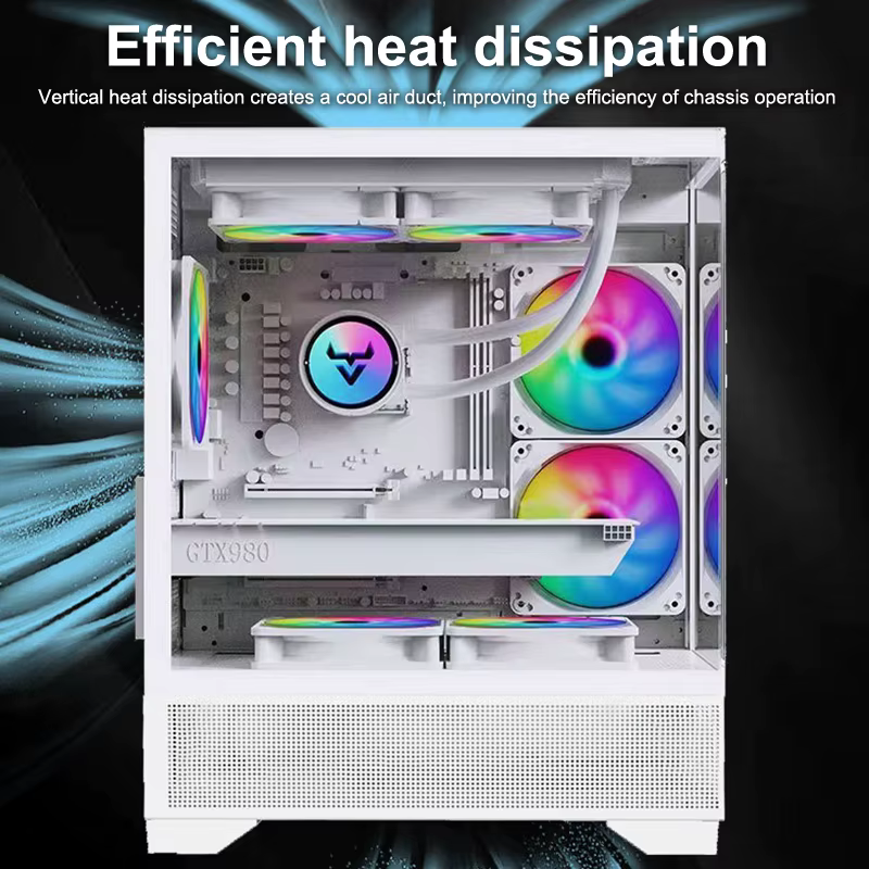 Boîtier d'ordinateur de jeu miniature M-ATX ITX Seaview Room 270 °