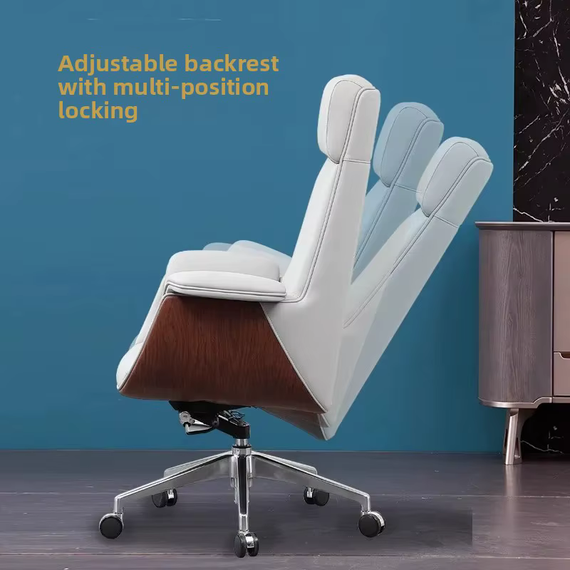 Confortable bureau d'affaires patron ordinateur chaise levage peau de vache rouleau Simple moderne femmes maison classe