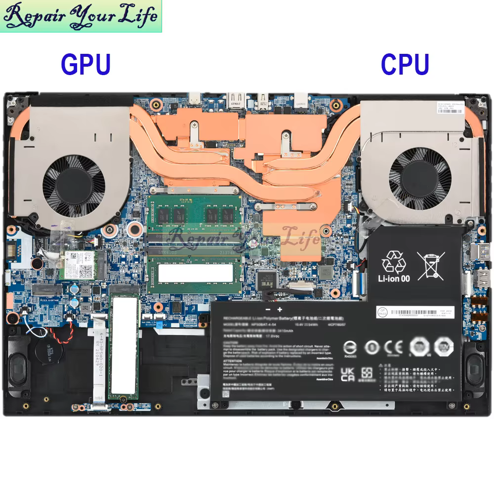 Ventilateur de refroidissement CPU GPU pour ordinateur portable de jeu